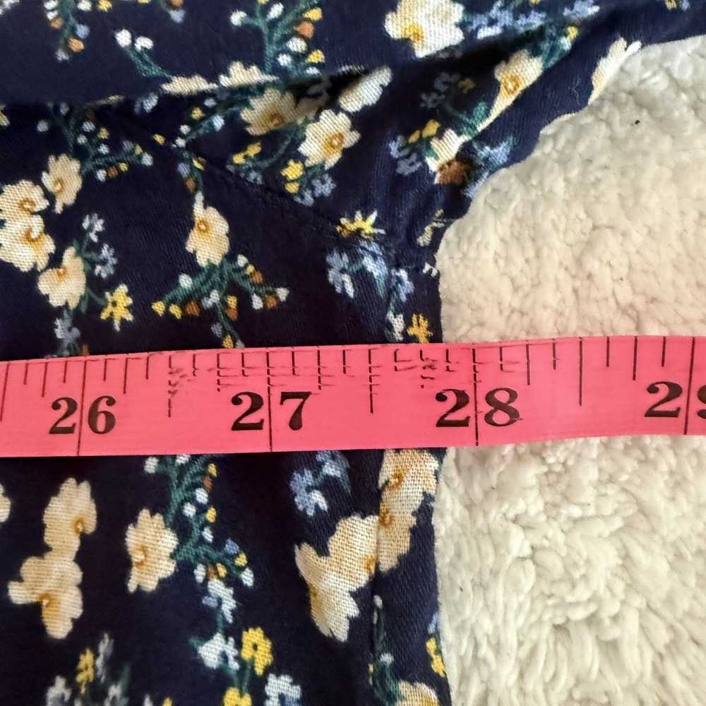 Old Navy Boho Floral Button Long Sleeve Top XL Feminine Cottagecore Timeless - Picture 11 of 14